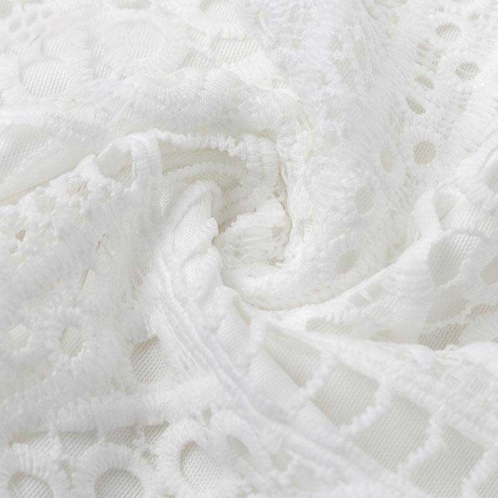 Boho chic Low back vneck White dress - Picture 6 of 6